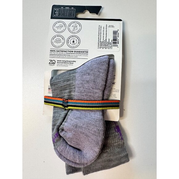 Smartwool Kids Hike Cree Height Medium Size 12 -2.5 Shoe Size NWT Full Cushion - Picture 2 of 5